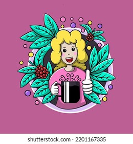 Flat illustration for International day of coffee
