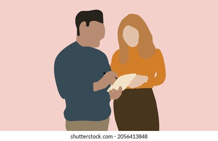 Flat illustration with isolated background, perfect for banners.