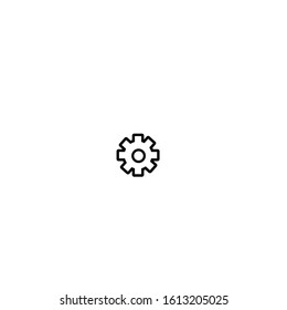 Flat illustration. Isolation.Vector. Settings icon for application, website.. Social icons .