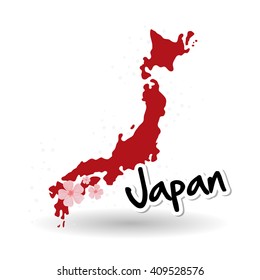 Flat illustration of japan design 