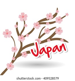 Flat illustration of japan design 
