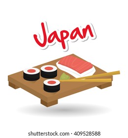 Flat illustration of japan design 