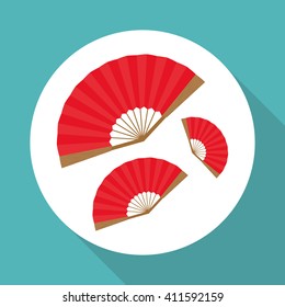 Flat illustration of japan design 