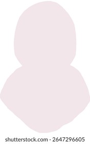 Uma ilustração plana de um khimar para meninas muçulmanas jovens, desenhada em um estilo suave e limpo. Ideal para livros islâmicos, conjuntos de adesivos, decoração imprimível ou ícone de roupas modestas