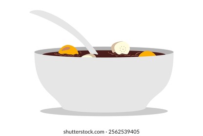 Flat Illustration of Kolak Menu For Iftar