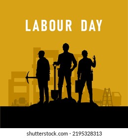 flat illustration for labor day background