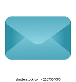 Flat illustration of letter. Isolated vector element. 