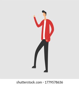 ilustrador plano con brillo rojo bueno para su ilustración