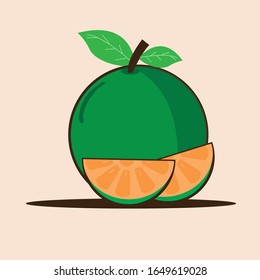 Ilustración plana. Frutos de mango aislados sobre fondo liso. Adecuado para papel pintado, banner, Ilustración de libro infantil, invitación de tarjeta, volante, diseño web. Comida saludable.