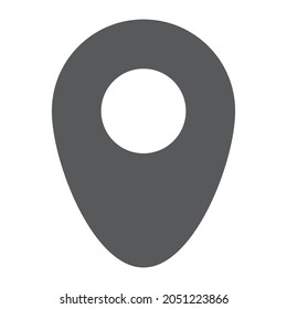 flat illustration map vector location icon