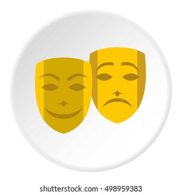 Flat illustration of masks vector icon for web design