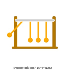 flat illustration of metronome retro vector icon. music sign symbol