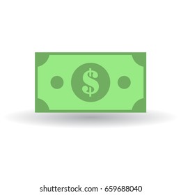 Flat Illustration. Money. Dollars.