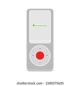 flat illustration of music player vector icon. media player sign symbol