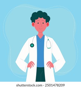 Flat illustration nurses wonderful design