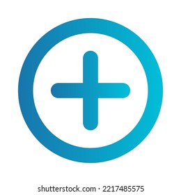 Flat illustration on a theme add button