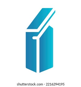 Ilustración plana sobre un tema ATM