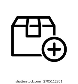 Flat illustration on a theme cargo, box