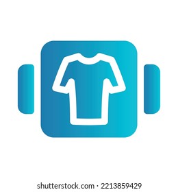 Flat illustration on a theme choice of clothes