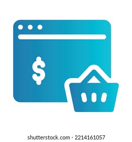 Flache Illustration zum Thema Online-Shopping