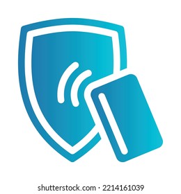 Flat illustration on a theme secure payments