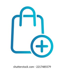 Flat illustration on a theme shopping bag
