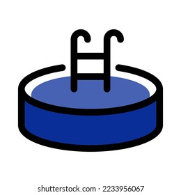Flache Illustration auf einem Themenpool