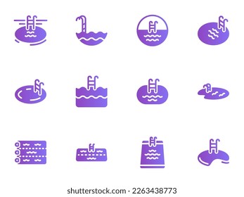 Flat illustration on a theme swimming pool