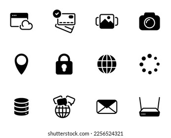 Flachbild-Illustration zum Thema Technologie und Internet