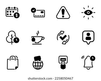 Flat illustration on a theme technology, credit and financial services