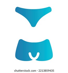 Flat illustration on a theme underwear