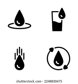 Flat illustration on a theme water