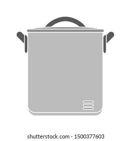 flat illustration of pot cooking vector icon. cooking sign symbol