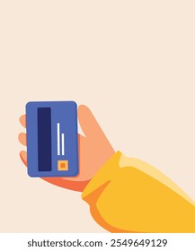 Ilustración plana de POV o mano