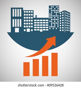 Flat illustration of profit design , editable vector