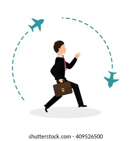 Flat illustration of profit design , editable vector