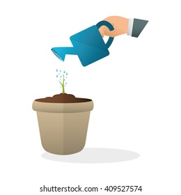 Flat illustration of profit design , editable vector