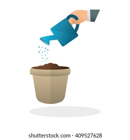 Flat illustration of profit design , editable vector