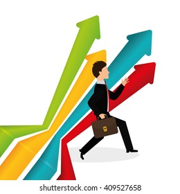Flat illustration of profit design , editable vector
