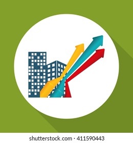 Flat illustration of profit design , editable vector