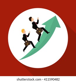 Flat illustration of profit design , editable vector