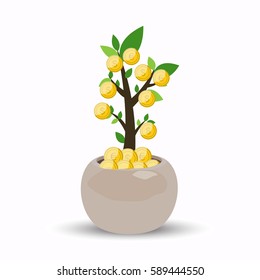 Flat illustration of profit design , editable vector. funding concept design.