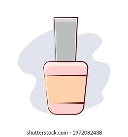 Flat illustration Regular nail polish