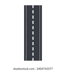 Flat illustration of road on isolation background