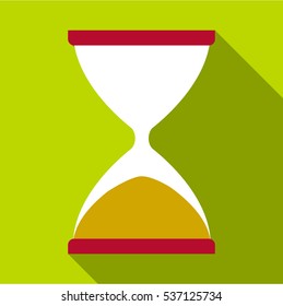 Flat illustration of sandglass vector icon for web