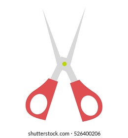 Flat illustration of scisors vector icon for web design