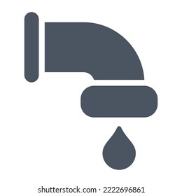 Flat illustration of sewerage. Vector icon of drain pipe