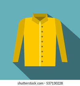 Flat illustration of shirt vector icon for web