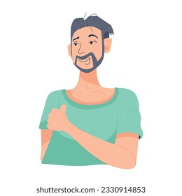 A flat illustration of showing appreciation 