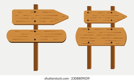 flat illustration sign board vector file